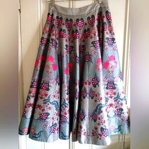 Siddhartha Bansal Skirt Anthropologie cocktail HTF